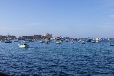 Fishing boats in the morning