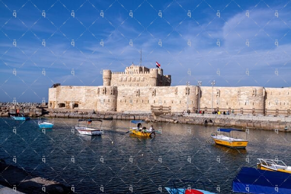 Qaitbay Castle overlooking the sea