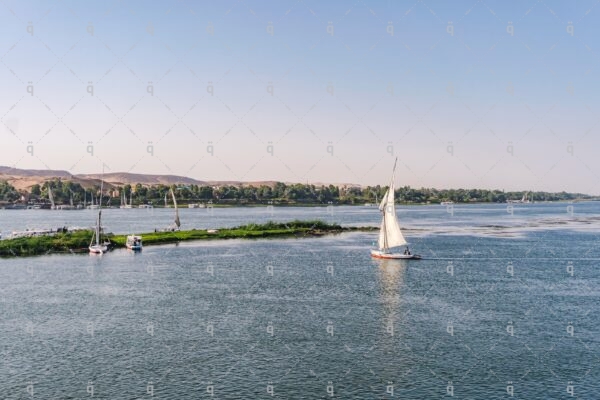 Sail boat in the Nile