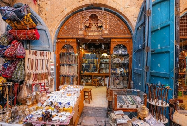 Bazaar in one of the streets