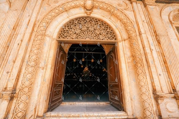 Entry door to the mosque