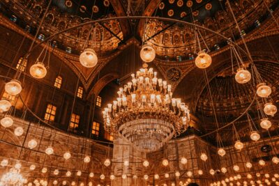 Lighting from inside the mosque