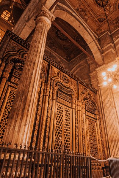 Golden doors of a mosque
