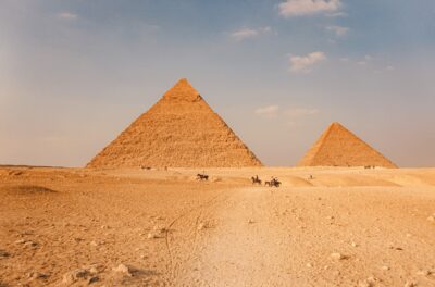 The Pyramids area in Giza