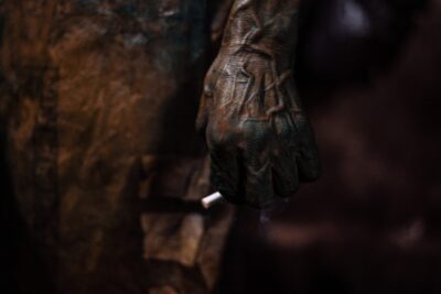 A close image of a man's hand