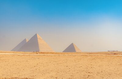 Giza pyramids in the morning