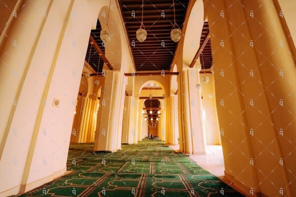 زوار داخل المسجد