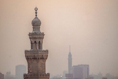 Minaret of a mosque in Cairo