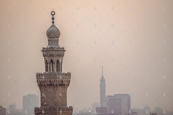 Minaret of a mosque in Cairo