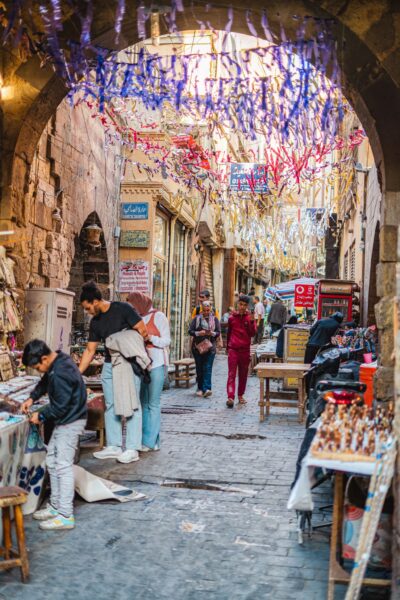 Market inside a small street