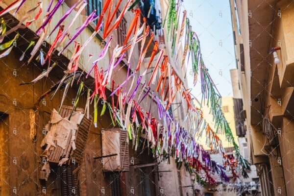 Ramadan decorations fill the streets